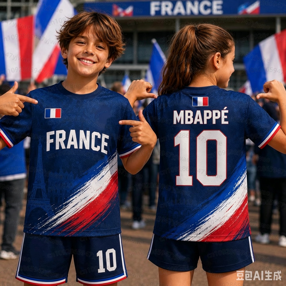 Boyshort Underwear - 2026 Jongens Mbappé 10 Voetbalshirt T-shirt