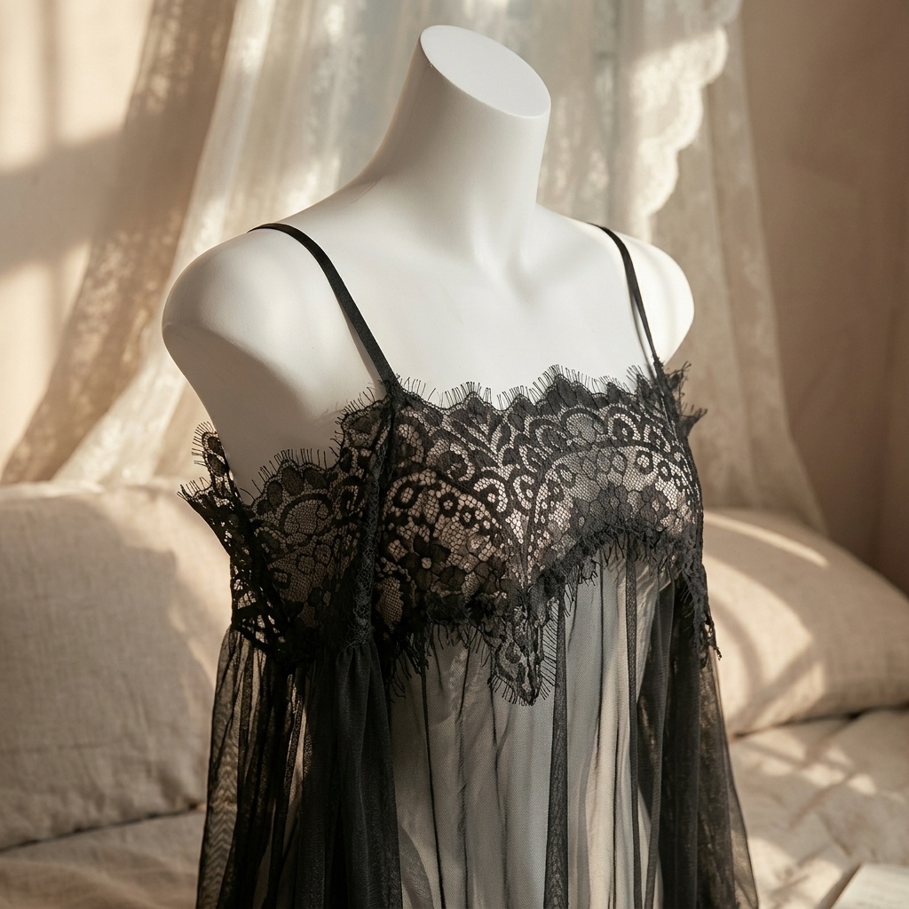 Zwarte babydoll-lingerie voor  - Babydoll Chemise Night recensie en prijs
