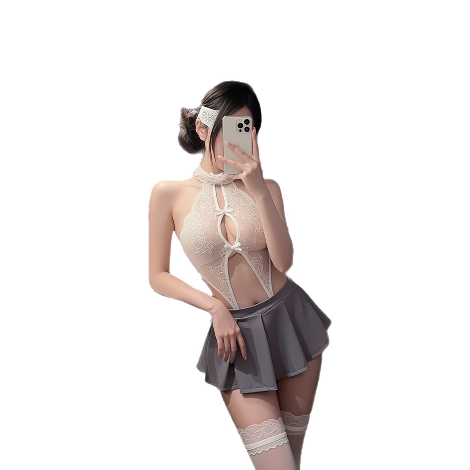 Jimiko Witte kanten halter bod - Lace Teddy Lingerie recensie en prijs