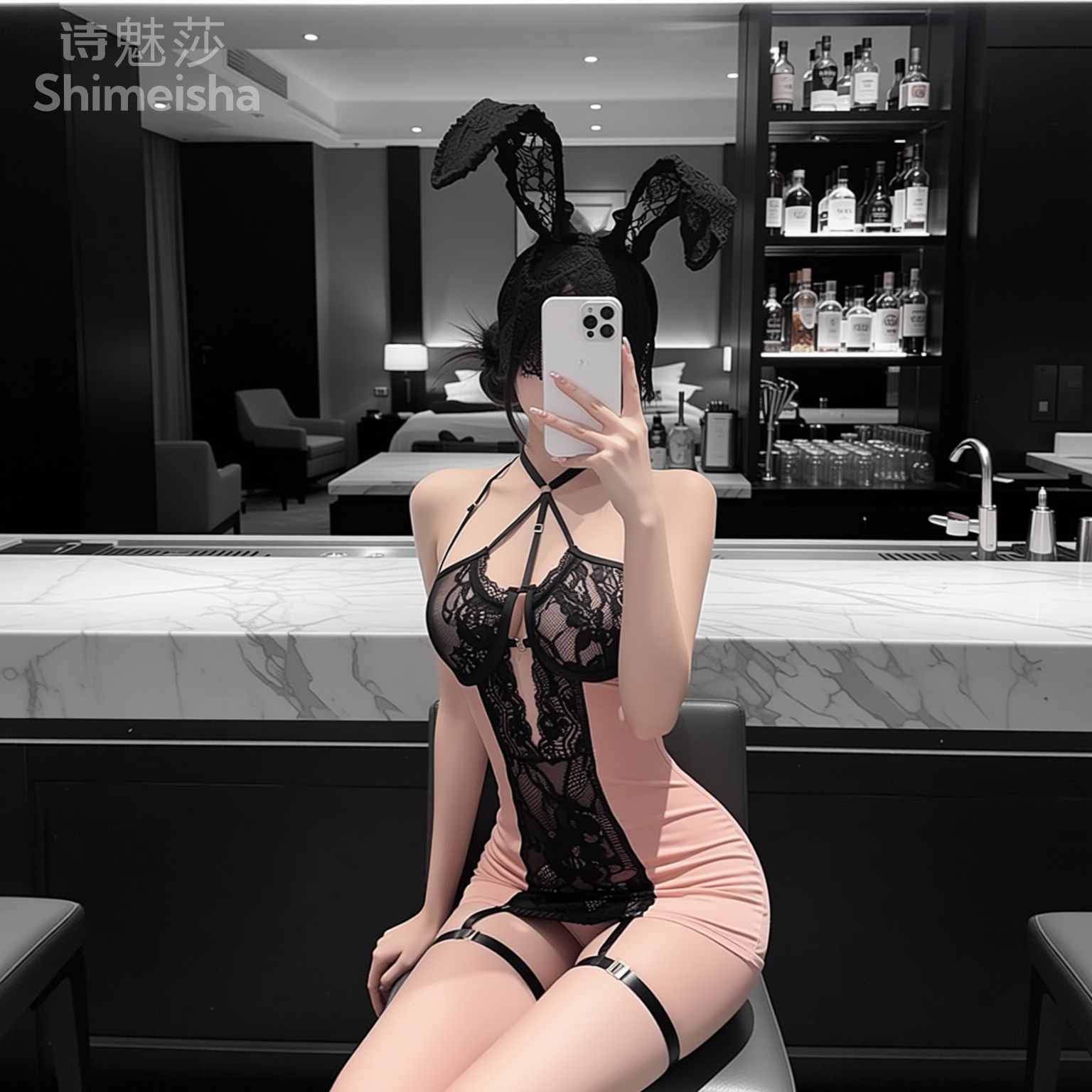 Jimiko voor dames: roze en zwa - Lace Teddy Lingerie recensie en prijs