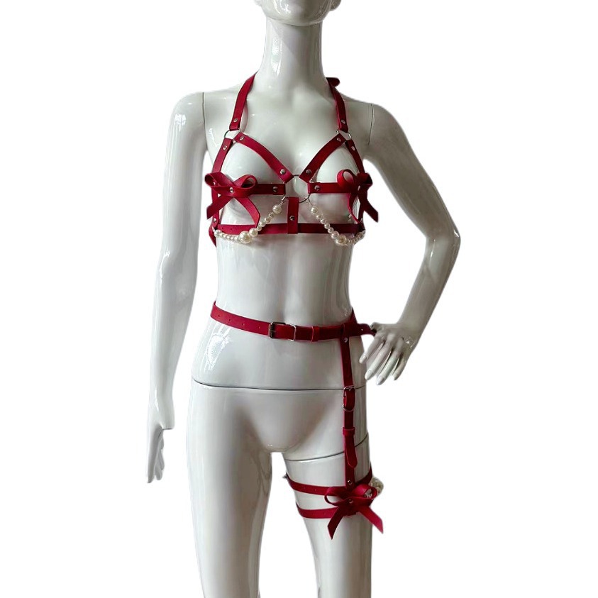 Sexy lederen harnas vrouwen se - Garter Belt Set recensie en prijs