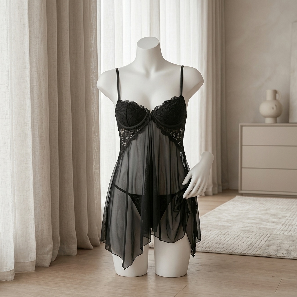 Dameskant babydoll lingerie, d - Babydoll Chemise Night recensie en prijs